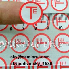 round warranty screw sticker/customized screw hole warranty sticker/round screw hole sticker