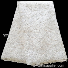 African Fabric 100% high quality African cord lace and Swiss guipure lace fabric for Nigerian wedding dresses