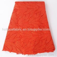 African Fabric 100% high quality African cord lace and Swiss guipure lace fabric for Nigerian wedding dresses