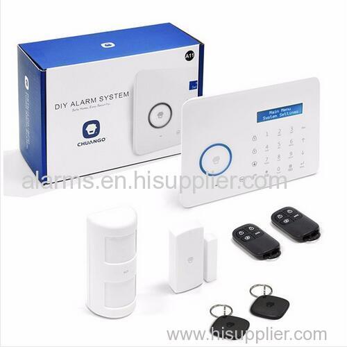 2016 new arrival smart home anti-theft system LCD touch keypad RFID PSTN bulgar alarm systems security home