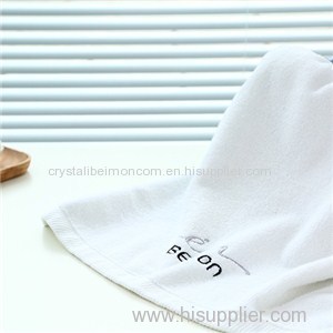 White Antibacterial Cotton Hand Towel Terry