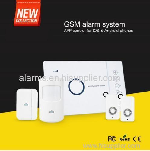 Rechargeable battery built-in110dB siren with exclusive Android/ iOS APP remote control 433MHz wireless GSM home alarm s