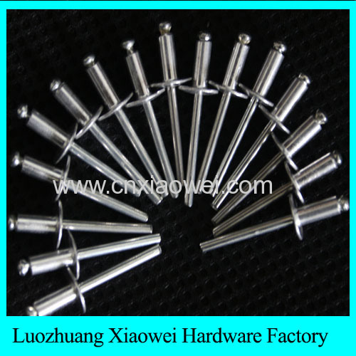 supply good quality aluminum steel pop blind rivets