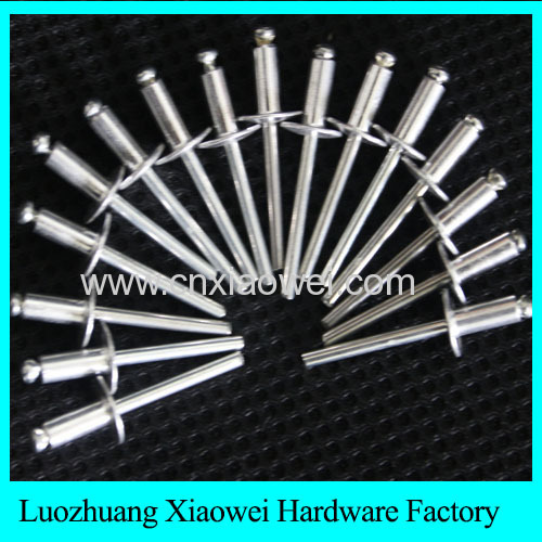 high quality closed end blind rivets Aluminum/stainless steel