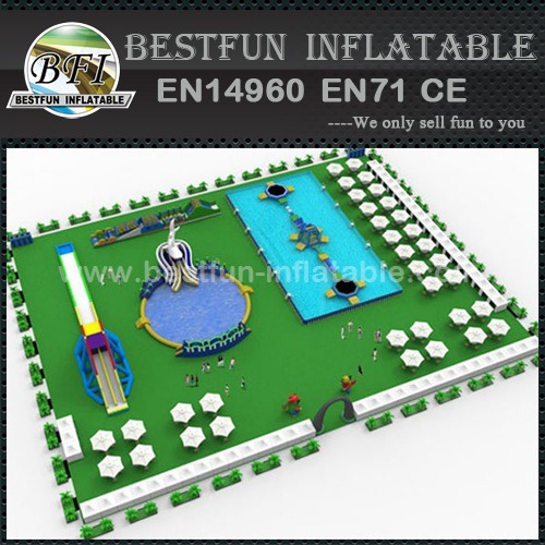 Safe and durable exciting giant inflatable water park on sale