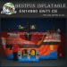 Mega inflatable pirate ship slide