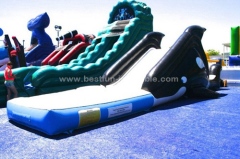 Backyard toddler inflatable water slide