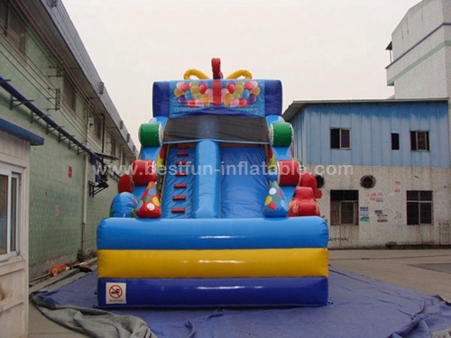 Candy park inflatable snow slide toboggan slide