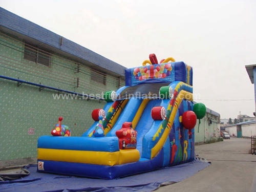 Candy park inflatable snow slide toboggan slide