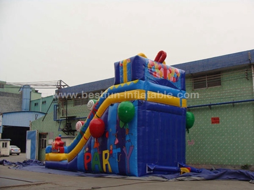 Candy park inflatable snow slide toboggan slide