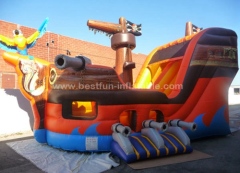 China Inflatable Big Pirate Ship Slide