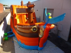 China Inflatable Big Pirate Ship Slide