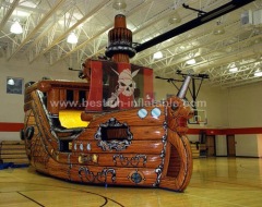 Classic Pirate Ship Inflatable Slide