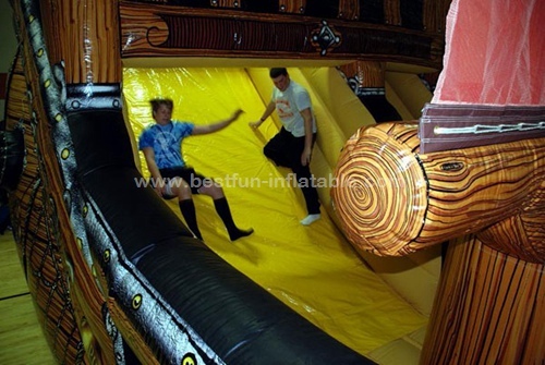 Classic Pirate Ship Inflatable Slide