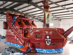 Inflatable Pirate ship obstacle courses