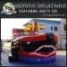 Children inflatable obstacle dry slide