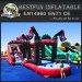 Playful inflatable pirate ship