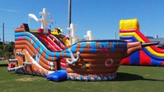Ship Inflatable corsair Slide in Commercial Use