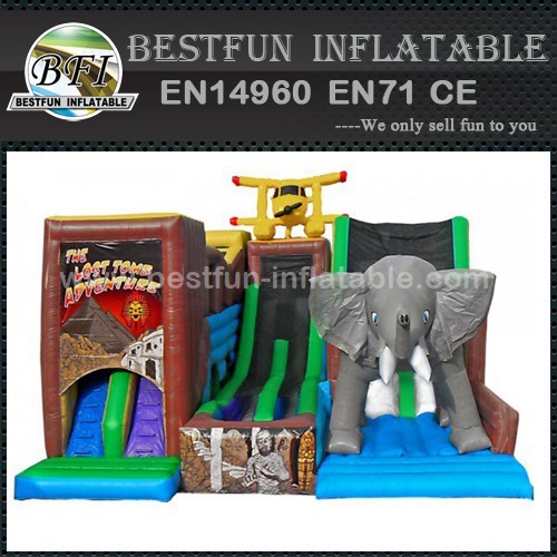 The Lost Town Adventure Inflatable Slide