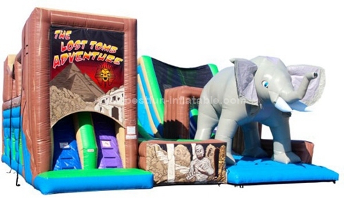 The Lost Town Adventure Inflatable Slide