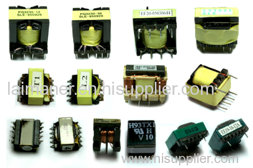 horizontal type High frequency transformer EC EE.EI and PQ type high frequency switch transformer