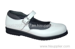 leather comfort lady shoes