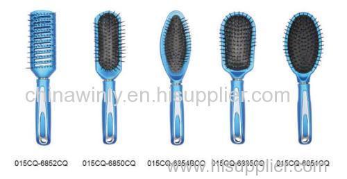 Blue Plastic Professional Hairbrush