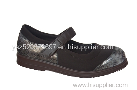 leather comfort lady shoes