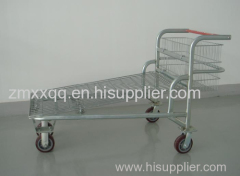 RH-LH Warehouse cargo flat metal logistic trolley