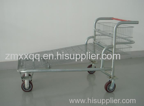 RH-LH Warehouse cargo flat metal logistic trolley