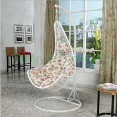 Wicker hanging chair with cushions rattan hammock supplier