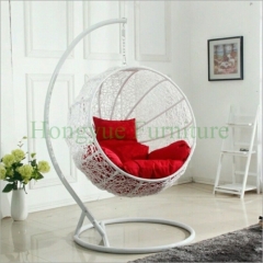 Outdoor indoor rattan hammock with cushions wicker hammock manufacturer