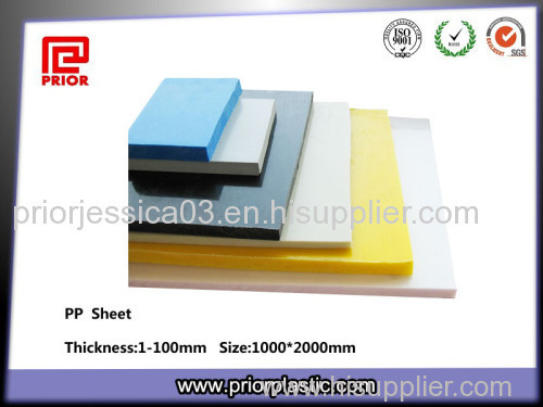 Manufacturer PP Polypropylene Plate With Various Colors