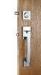 Entry Locking Door Handles Silver Zinc Alloy Plate American Standard Lock Body