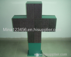 Outdoor P12.5mm pharmacy cross single/double/full color led display