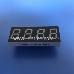 Ultra blue 4 digit 0.4inch 7 segment led display common anode for home appliances