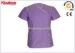 Purple Embroidery Nursing Unisex Medical Scrub Sets XL / XXL
