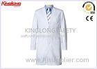 Comfortable Hospital Staff Medical White Workwear With Buttons