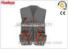 Multi Pocket Polycotton Safety Vests With Pockets / Brass Button