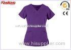 Custom Purple Lab / Hospital Uniforms Medical Scrub Uniforms