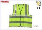 Eco - Friendly 100% Polyester High Visibility Vests Chile Style