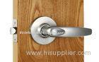 Satin Chrome Cylinder Door Knobs Cylindrical Lever Handle Lockset