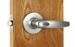 Satin Chrome Cylinder Door Knobs Cylindrical Lever Handle Lockset