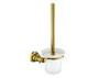 Chrome Finishing Bathroom Toilet Brush Holder Gold Solid Metal Base