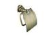 Durable Bathroom Accessory Single Roll Toilet Paper Holder With Cover