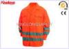 Orange Fluorescent Reflective Breathable High Visibility Workwear Suit For Adult