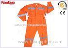 Customized Anti Shrink Plus Size Coverall Uniforms Hi Visibility Clothing