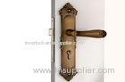 Room Door Mortise Lock Set With 13068 mm Lever Handle Antique Yellow Bronze