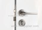 Zinc Alloy Mortise Door Lock Rose Room Satin Nickel / Chrome Lever Handle