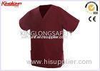 Fashionable Printed Embroidery Hospital Uniforms S / M / L